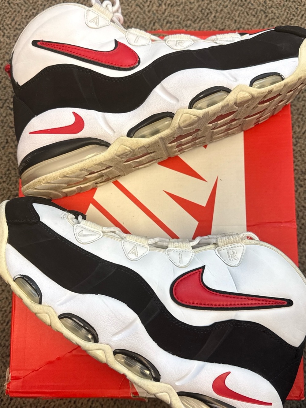 Nike Air Max Uptempo 95 White Red Black Air Max Sneakers